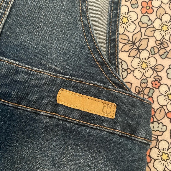 Girls Denim Overall Dress by True Craft-very good condition-Size 6x - Picture 8 of 14